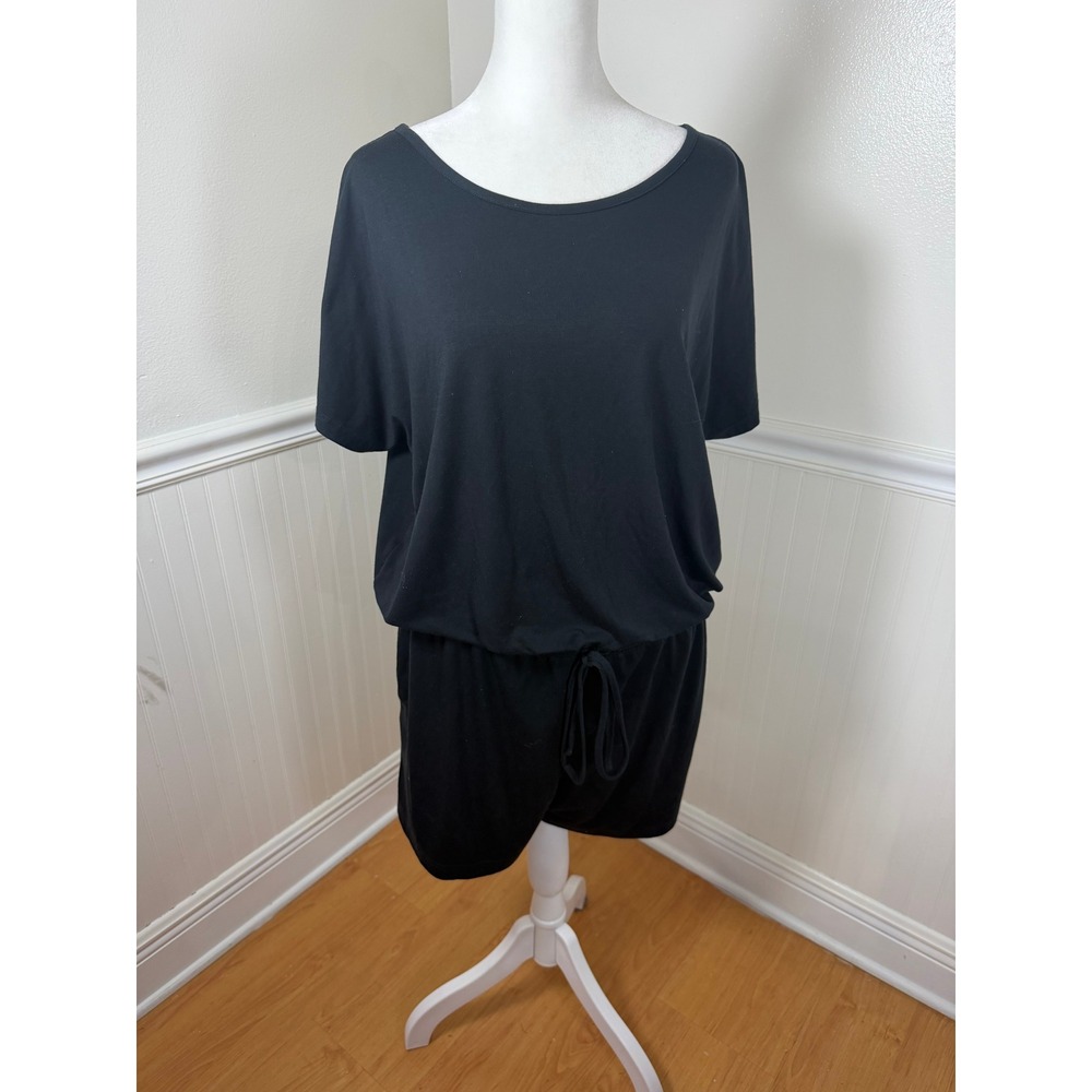 Columbia PFG Freezer Romper Women Large Black Short Sleeve‎ Outdoor Active
